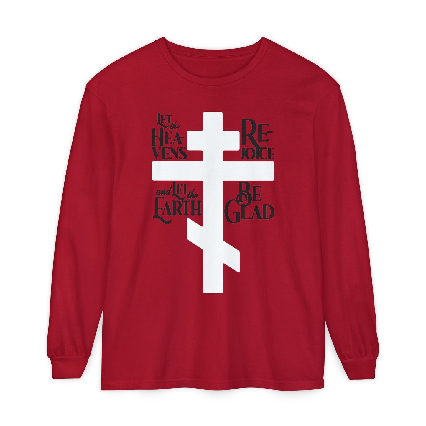 Let the Heavens Rejoice | Psalm 96 (95 Septuagint) | Orthodox Christian Liturgical Hymn | Russian Cross | Orthodox Christian Long Sleeve Shirt