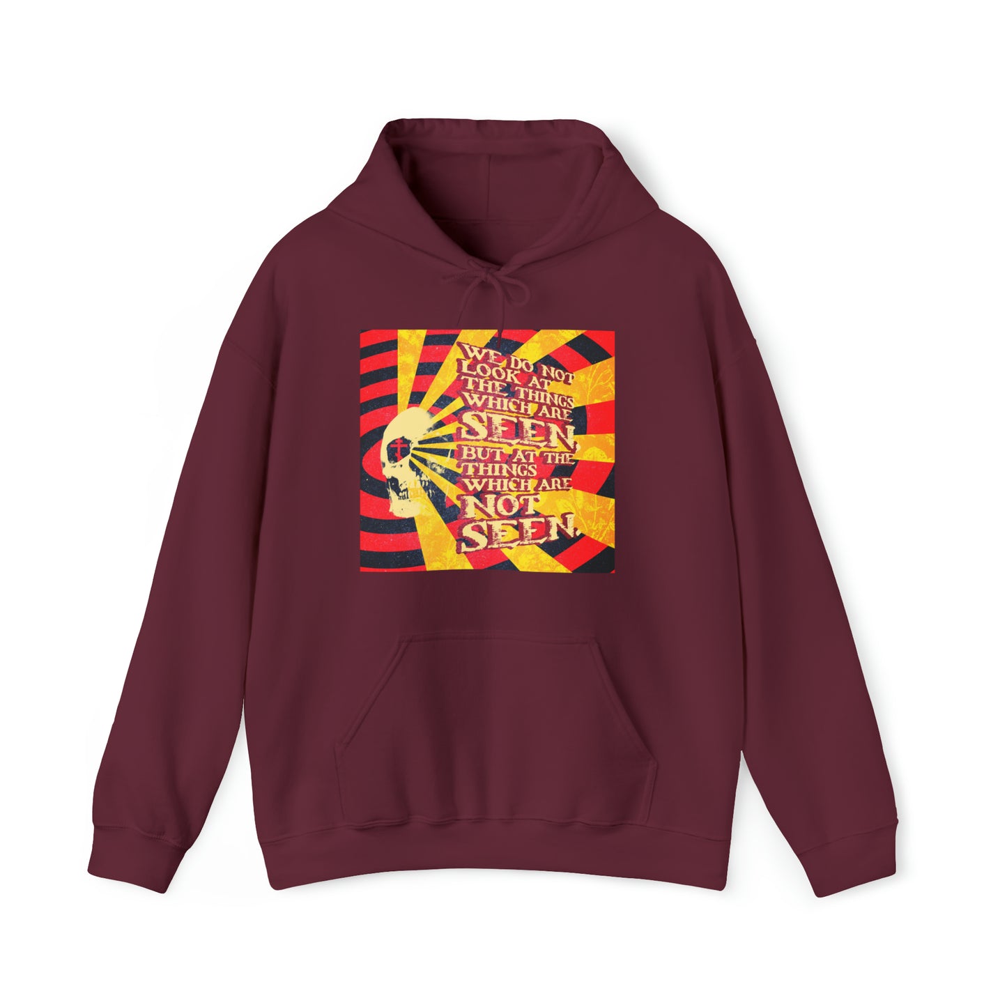 We Do Not Look at the Things Which Are Seen No. 2 (Giallo Movie Poster Style) | Orthodox Christian Hoodie / Hooded Sweatshirt