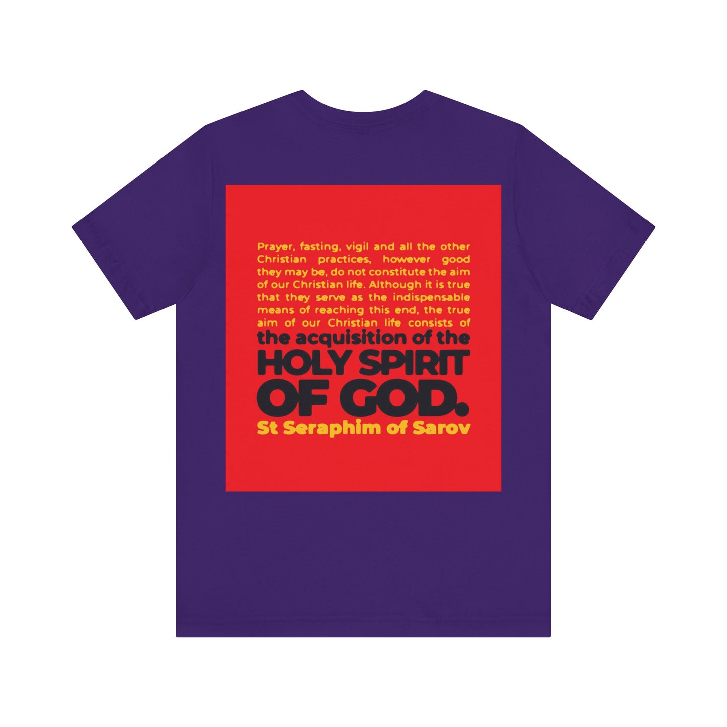 Acquisition of the Holy Spirit (St Seraphim of Sarov) No. 1 | Orthodox Christian Double-Sided T-Shirt