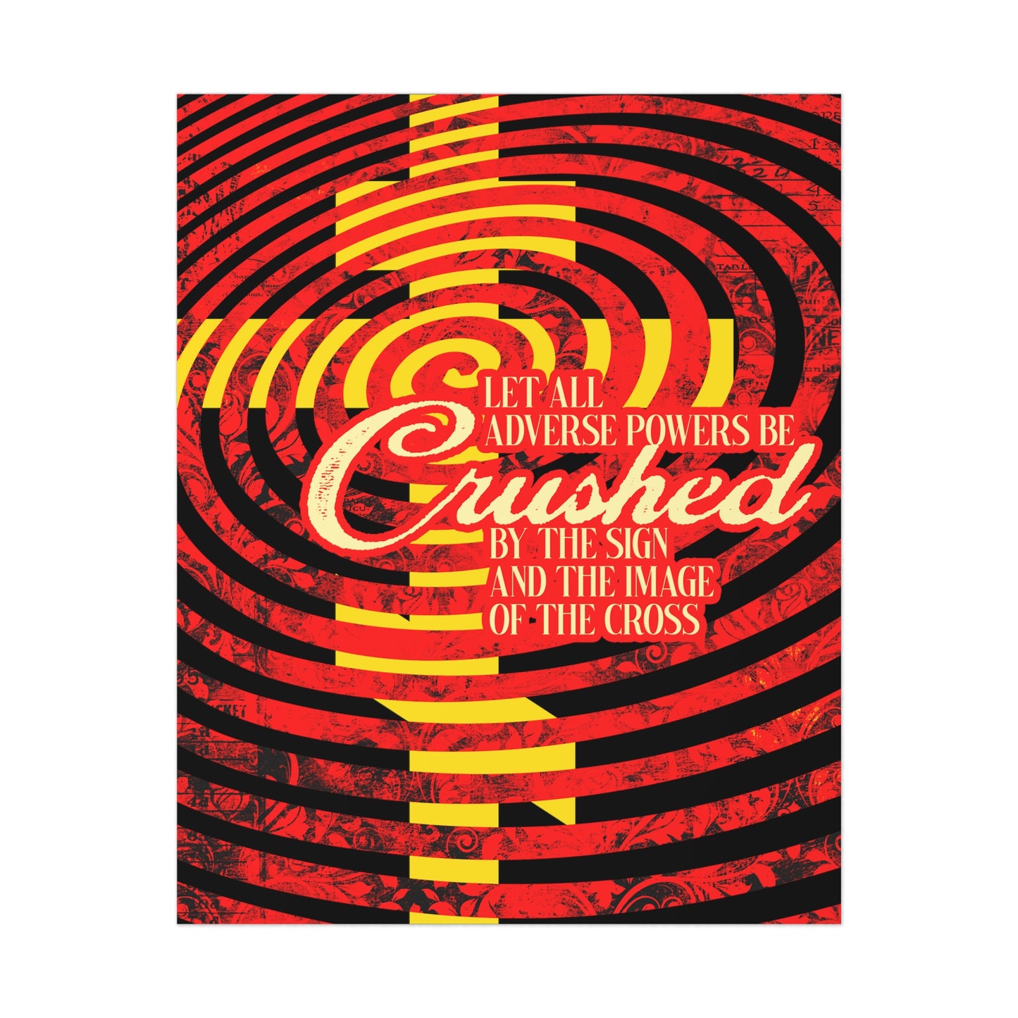 Let All Adverse Powers Be Crushed No. 2 | Orthodox Christian Art Poster