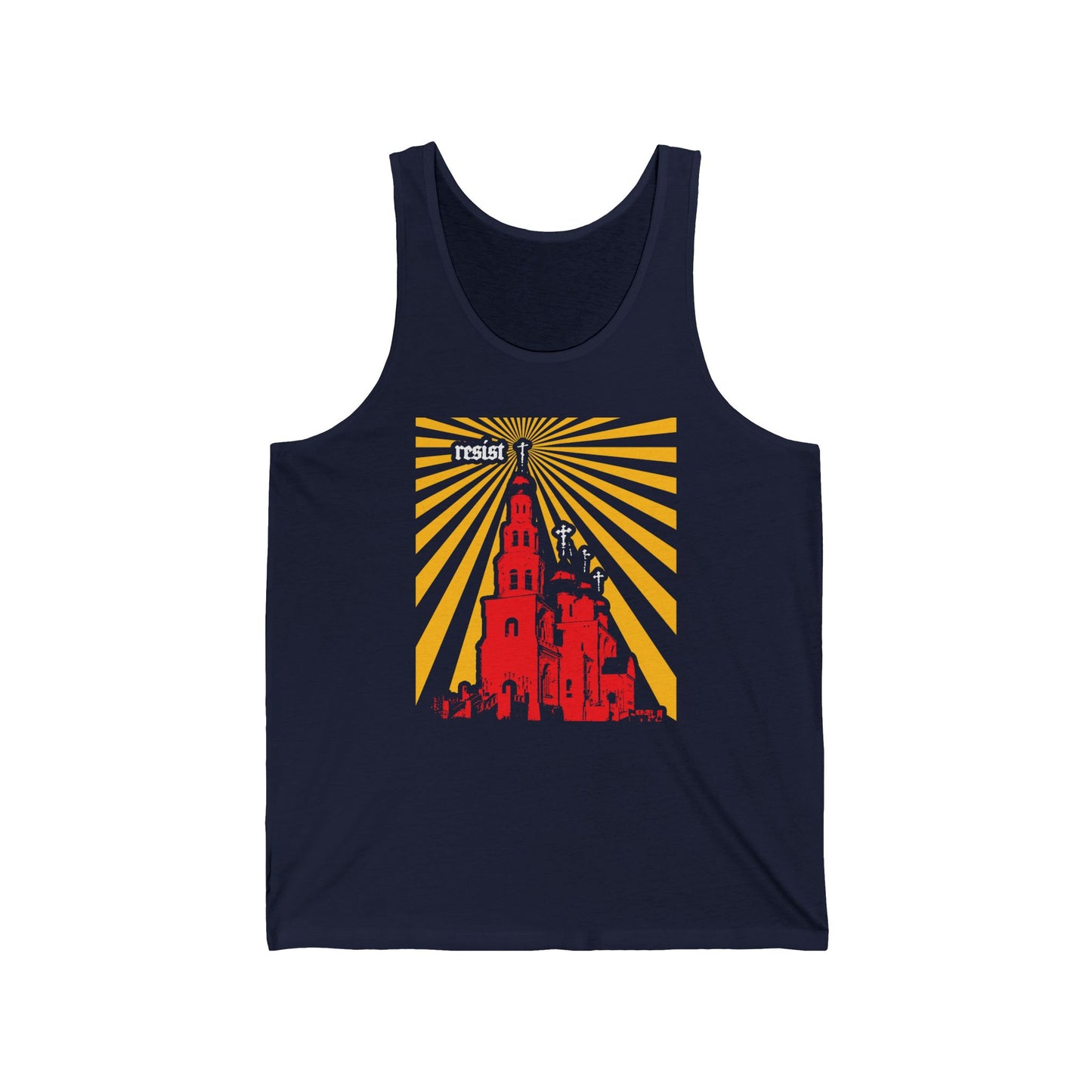 Resist (Orthodoxy Against the World) No. 1 | Orthodox Christian Jersey Tank Top / Sleeveless Shirt