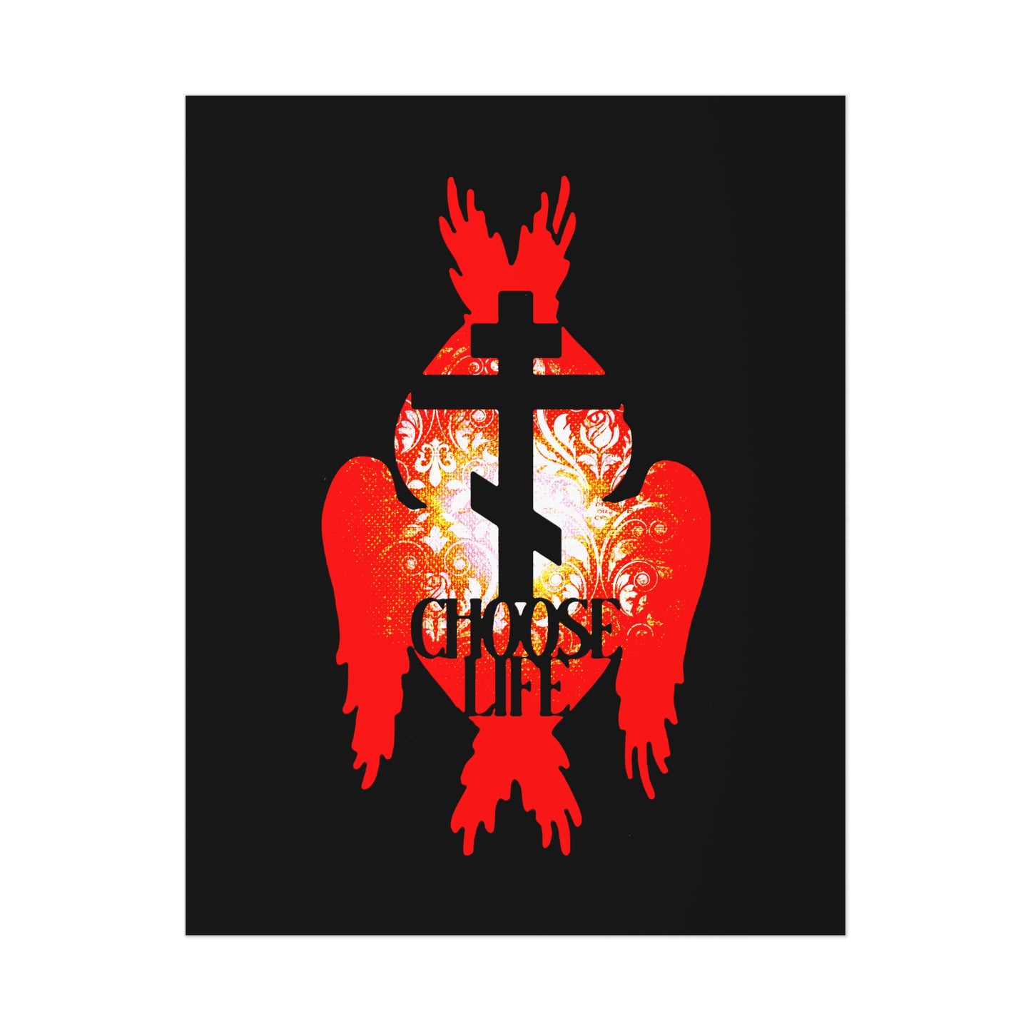 Choose Life No. 2 (Angel Wings) | Orthodox Christian Art Poster