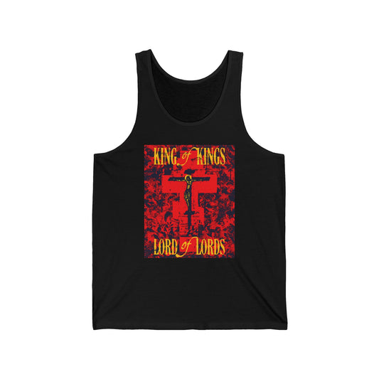 King of Kings, Lord of Lords (Jesus Christ Crucifix IconoGraphic) No. 2 | Orthodox Christian Tank Top