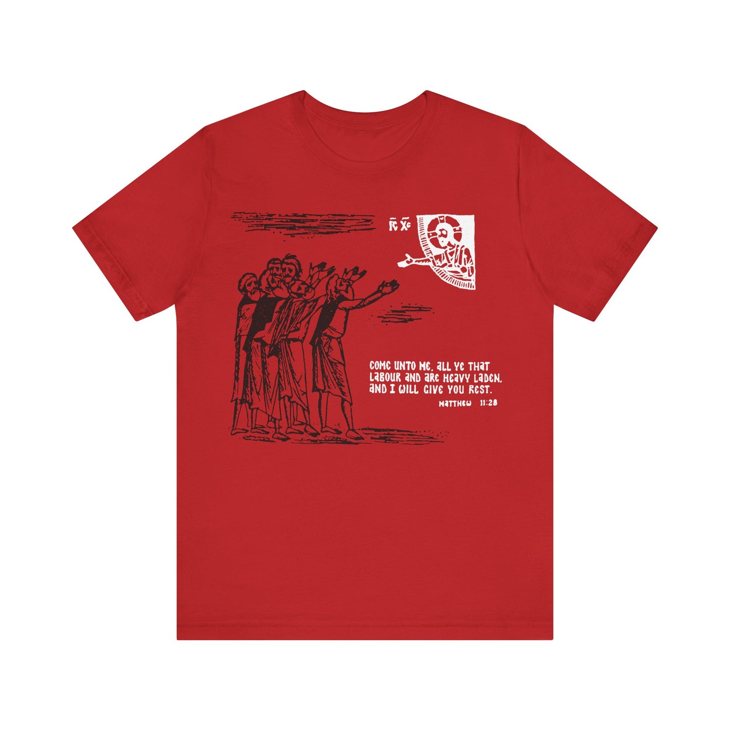 Come Unto Me, All Ye That Labour and Are Heavy Laden No.1 | Orthodox Christian T-Shirt