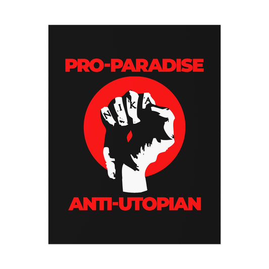 Pro-Paradise Anti-Utopian No. 1 | Orthodox Christian Art Poster