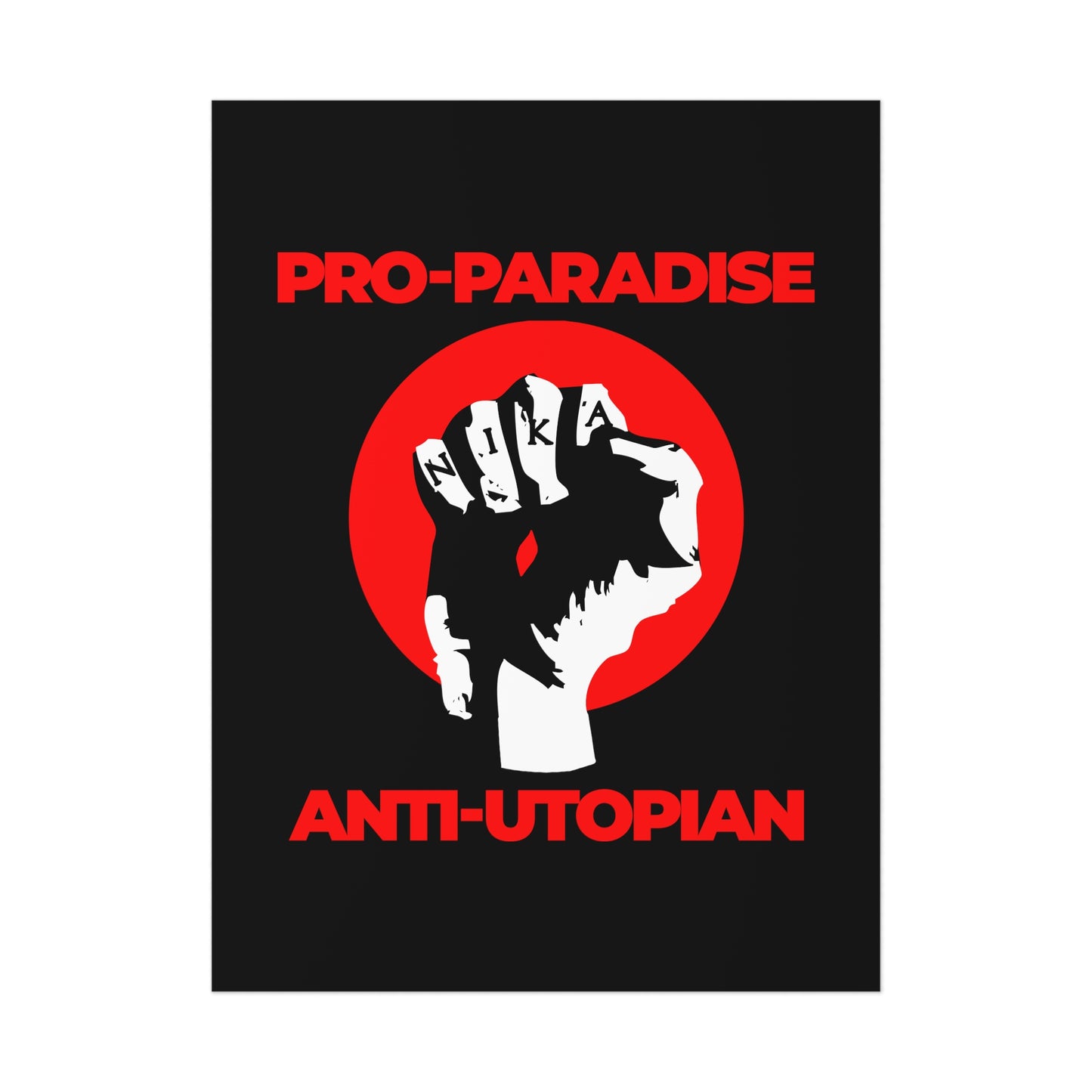 Pro-Paradise Anti-Utopian No. 1 | Orthodox Christian Art Poster