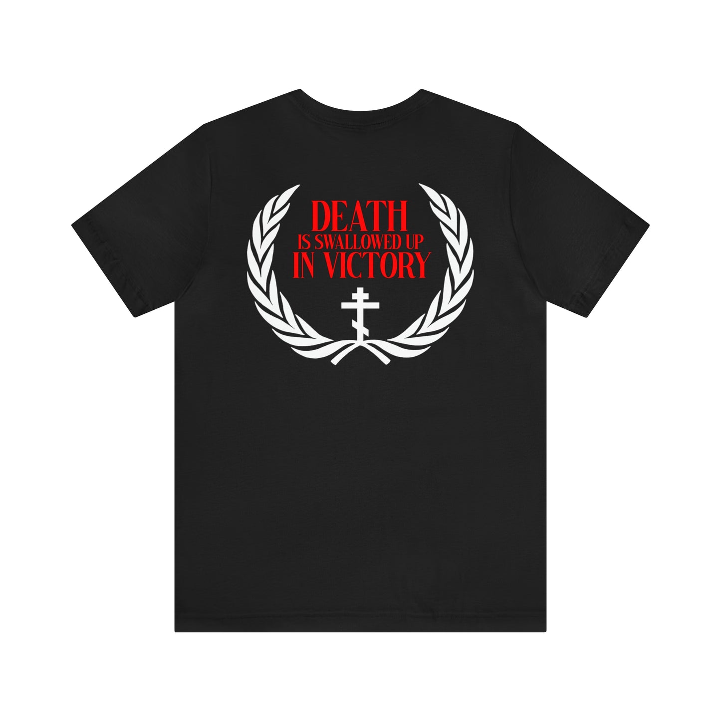 Archangel Michael of the Apocalypse / Death is Swallowed Up In Victory | Orthodox Christian Double-Sided T-Shirt