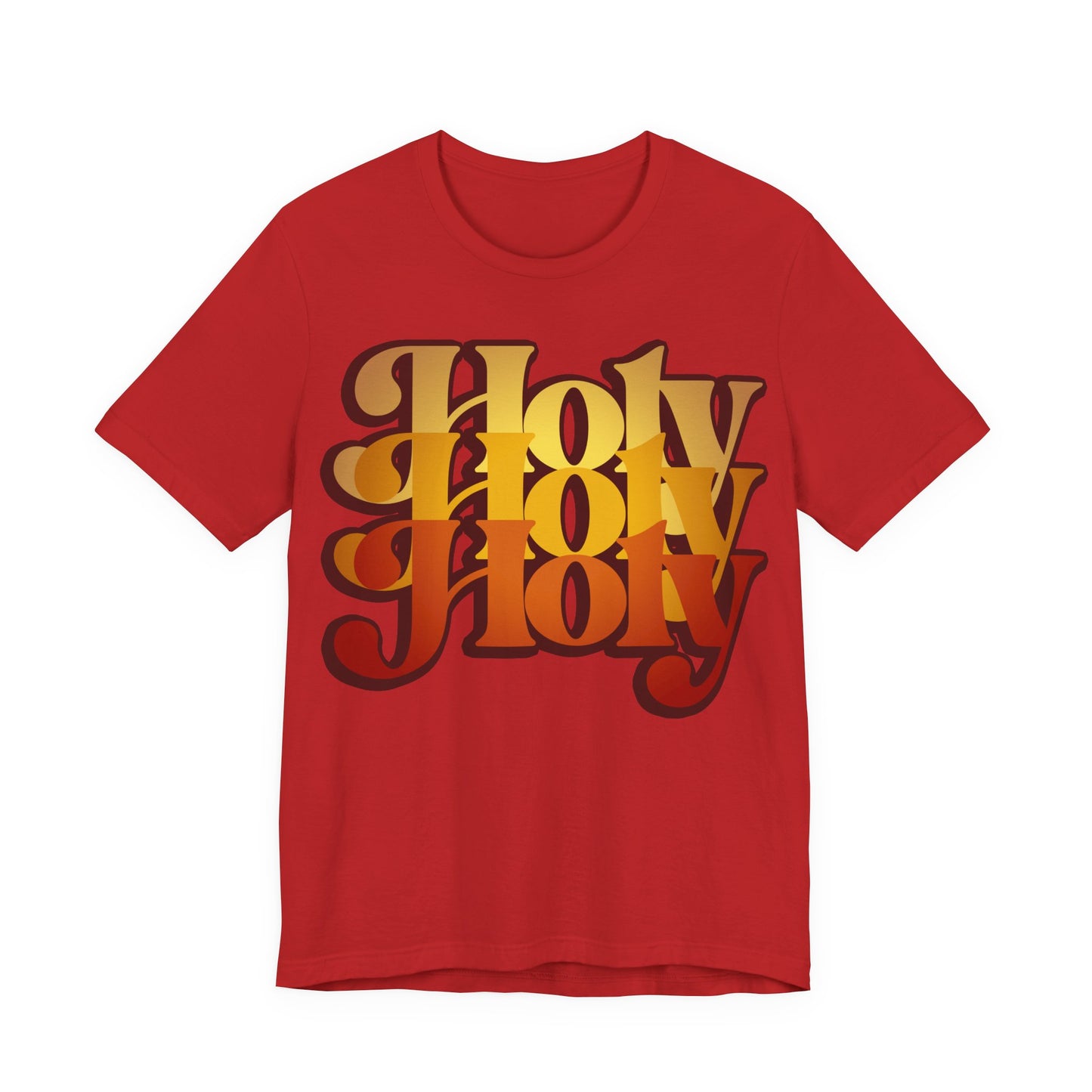 Holy Holy Holy Trisagion Liturgical Prayer 70s Style Orthodox T-Shirt | Orthodox Christian Cotton Unisex T-Shirt