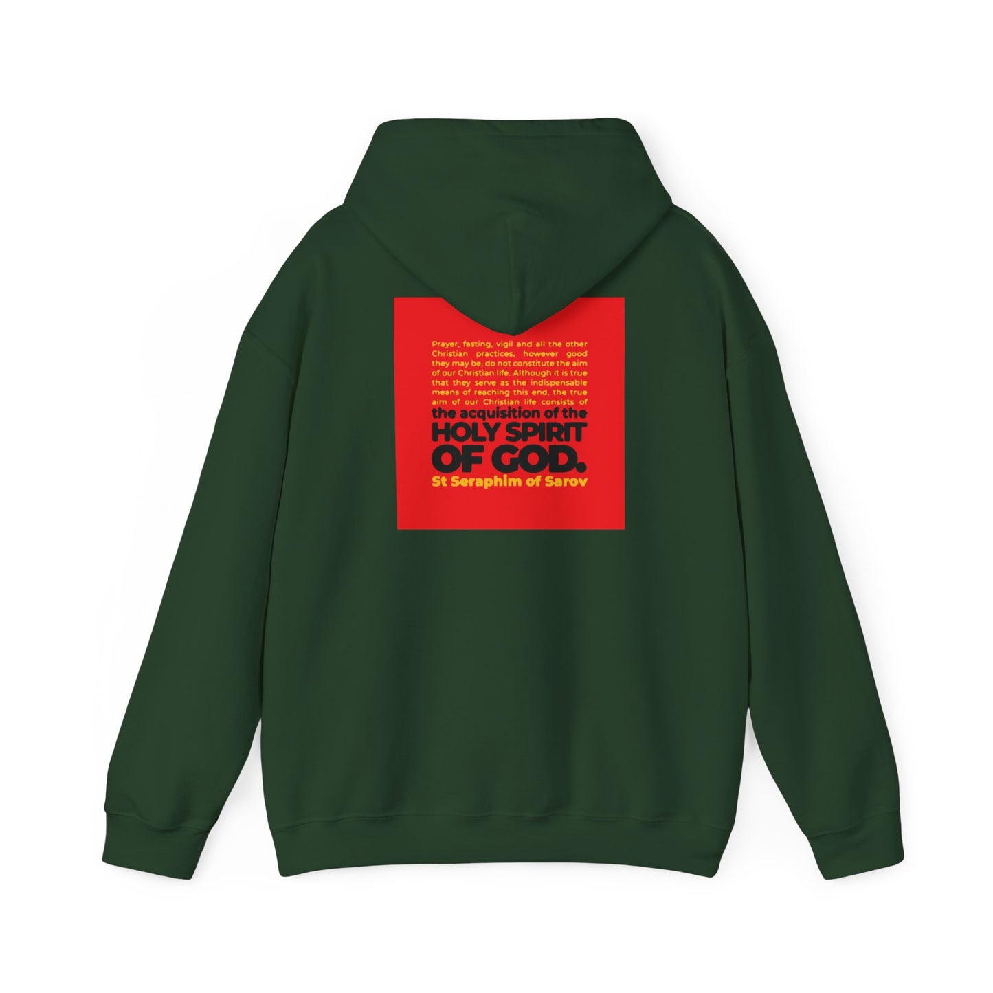 Acquisition of the Holy Spirit (St Seraphim of Sarov) No. 1 | Orthodox Christian Double-Sided Hoodie / Hooded Sweatshirt