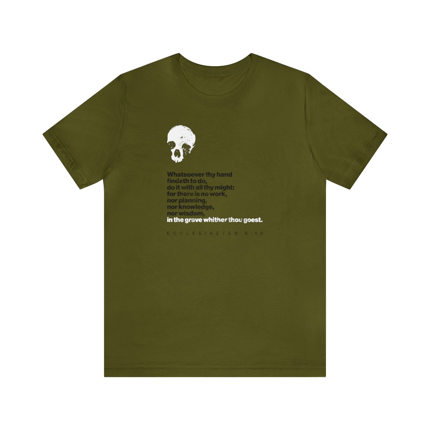 Whatsoever Thy Hand Findeth to Do No. 2 (Black Text) | Orthodox Christian T-Shirt