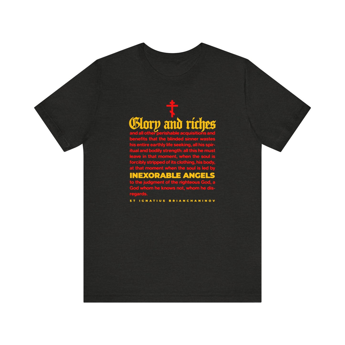 Inexorable Angels (St Ignatius Brianchaninov) No. 1 | Orthodox Christian T-Shirt
