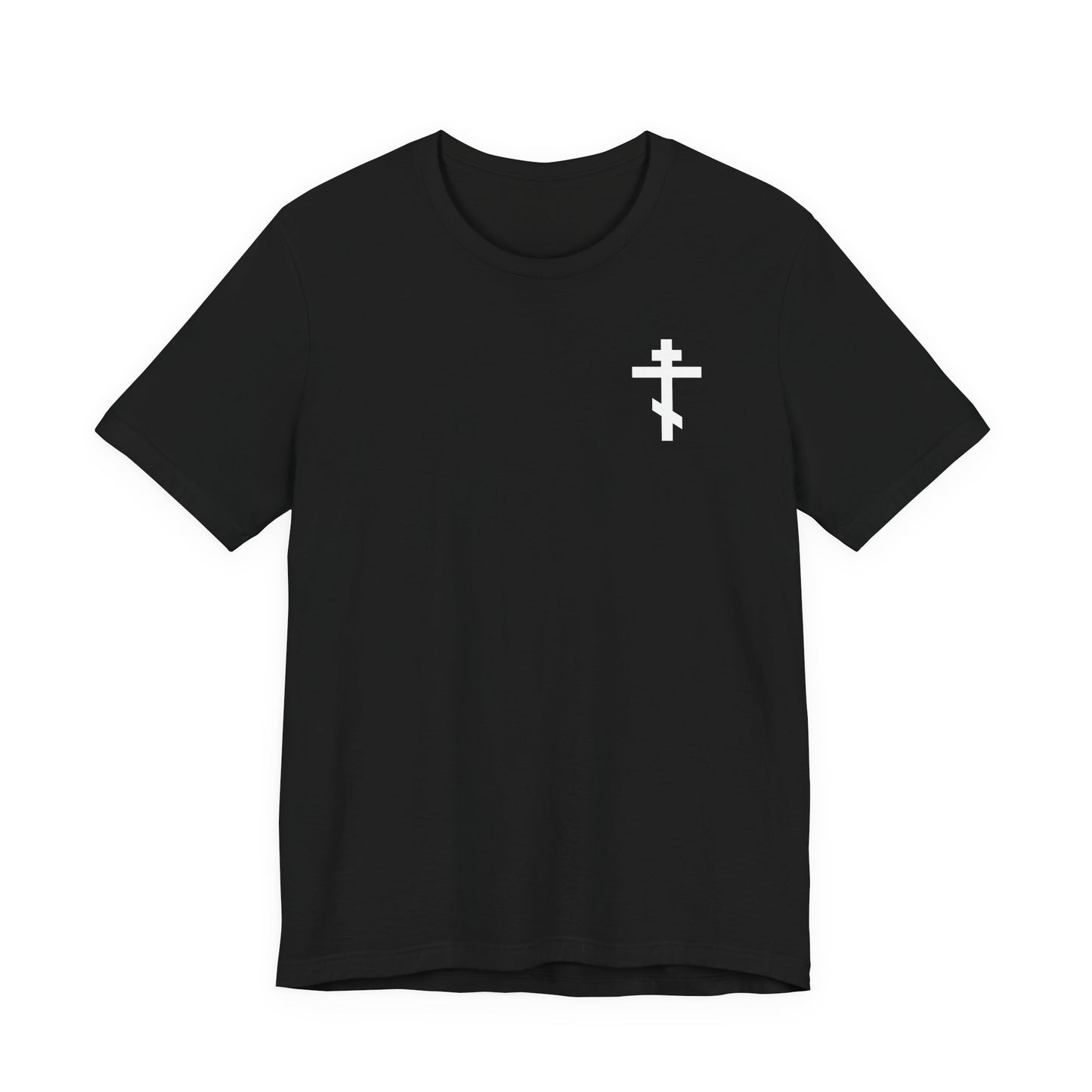Dead to This World Skull and Cross BACK w/ White Cross on Front Left Breast | Red Rose | Goth Aesthetic | Lightweight Cotton Unisex Tee