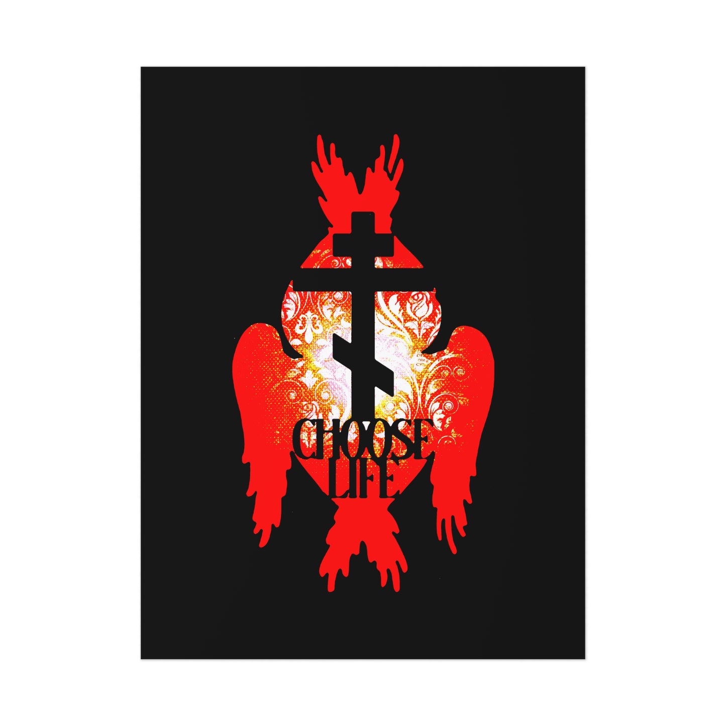 Choose Life No. 2 (Angel Wings) | Orthodox Christian Art Poster