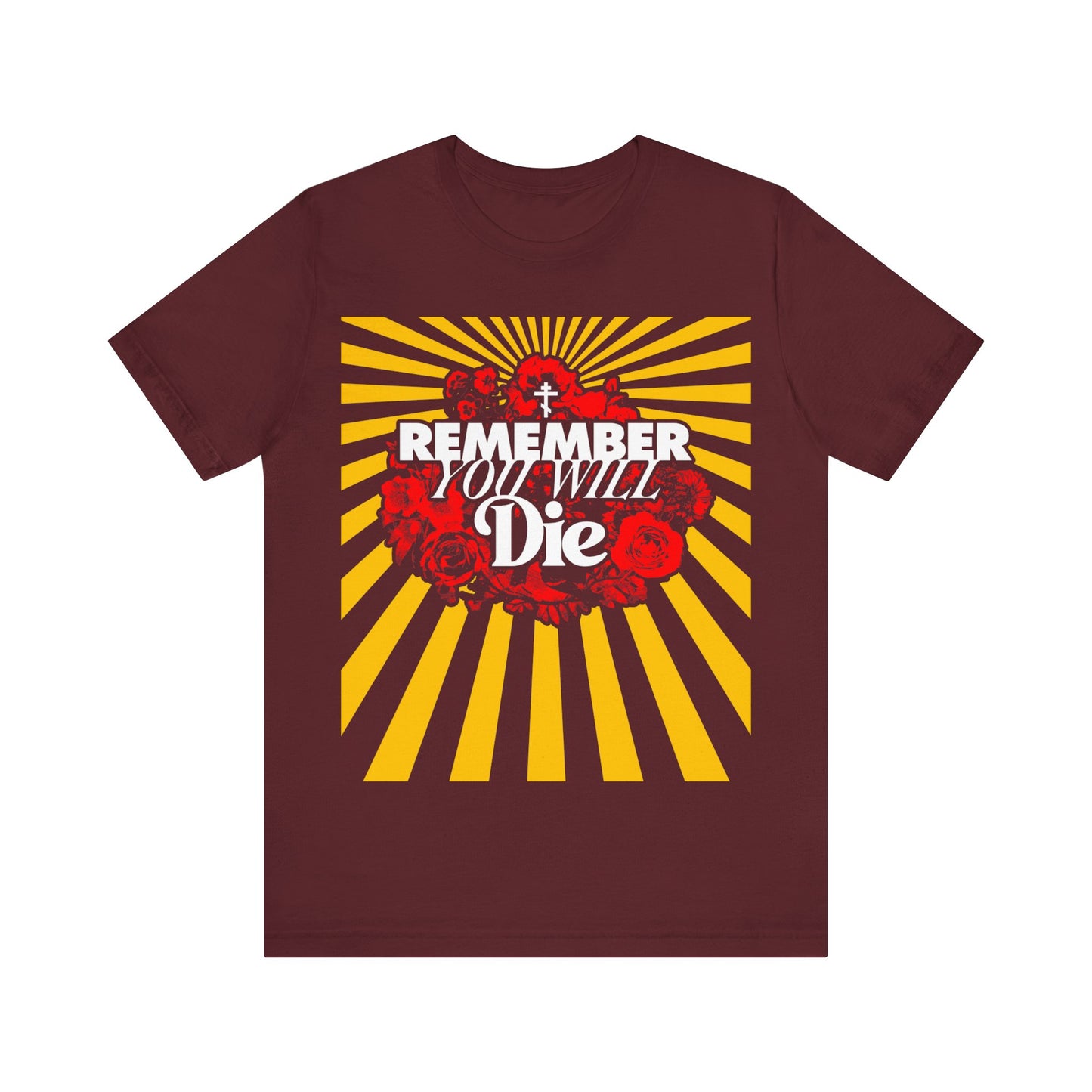 Remember You Will Die Floral Design No. 2 | Orthodox Christian T-Shirt