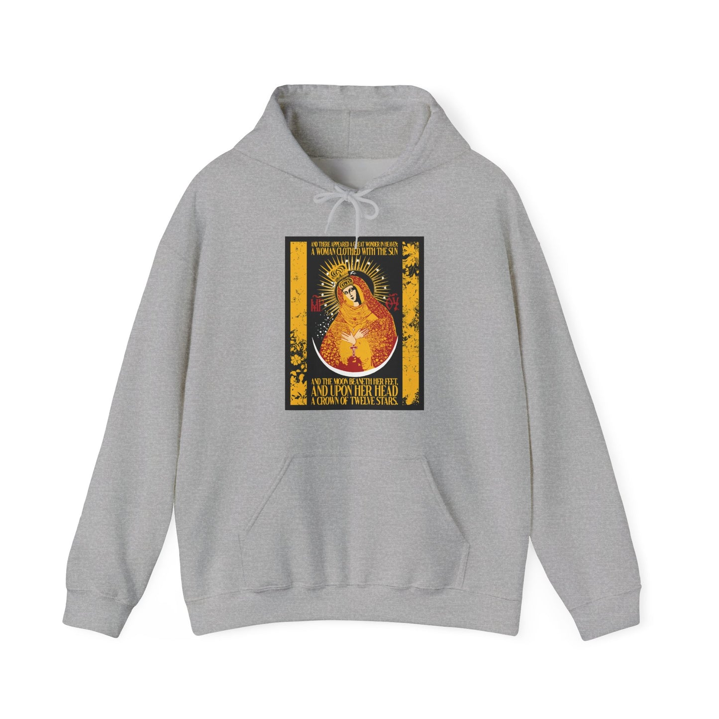 Our Lady the Gate of Dawn (Woman of the Apocalypse - Revelation 12:1) No. 2 | Orthodox Christian Hoodie