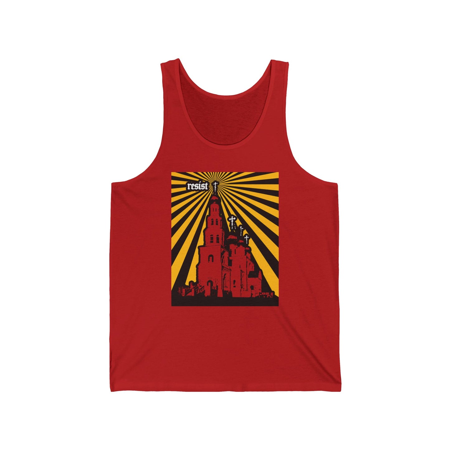 Resist (Orthodoxy Against the World) No. 1 | Orthodox Christian Jersey Tank Top / Sleeveless Shirt