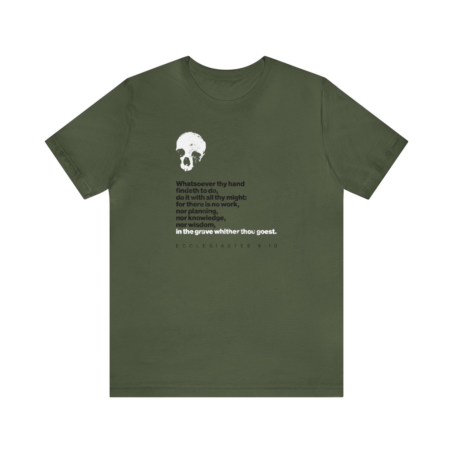 Whatsoever Thy Hand Findeth to Do No. 2 (Black Text) | Orthodox Christian T-Shirt