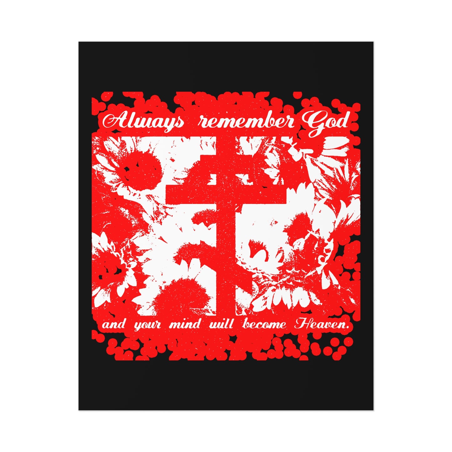 Always Remember God and Your Mind Will Become Heaven No. 2 | Orthodox Christian Art Poster