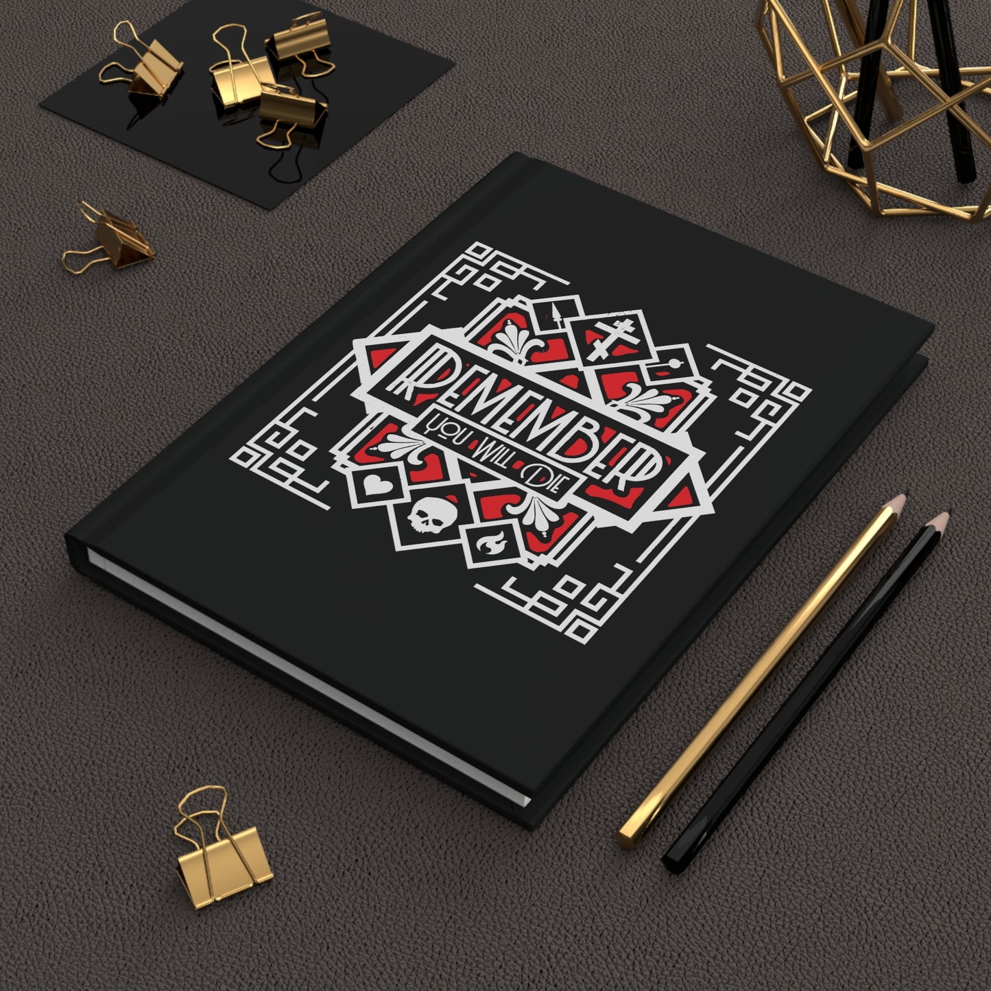 Remember You Will Die: Art Deco Design No.3 | Orthodox Christian Accessory | Hardcover Journal