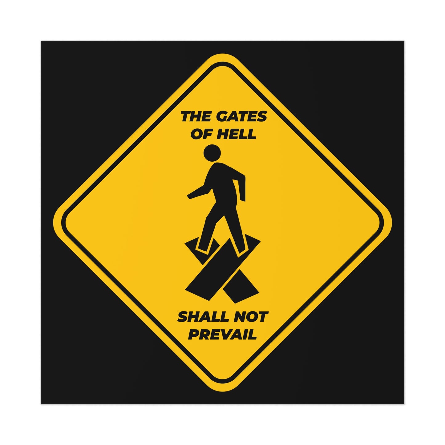 The Gates of Hell Shall Not Prevail No. 1 | Orthodox Christian Art Poster