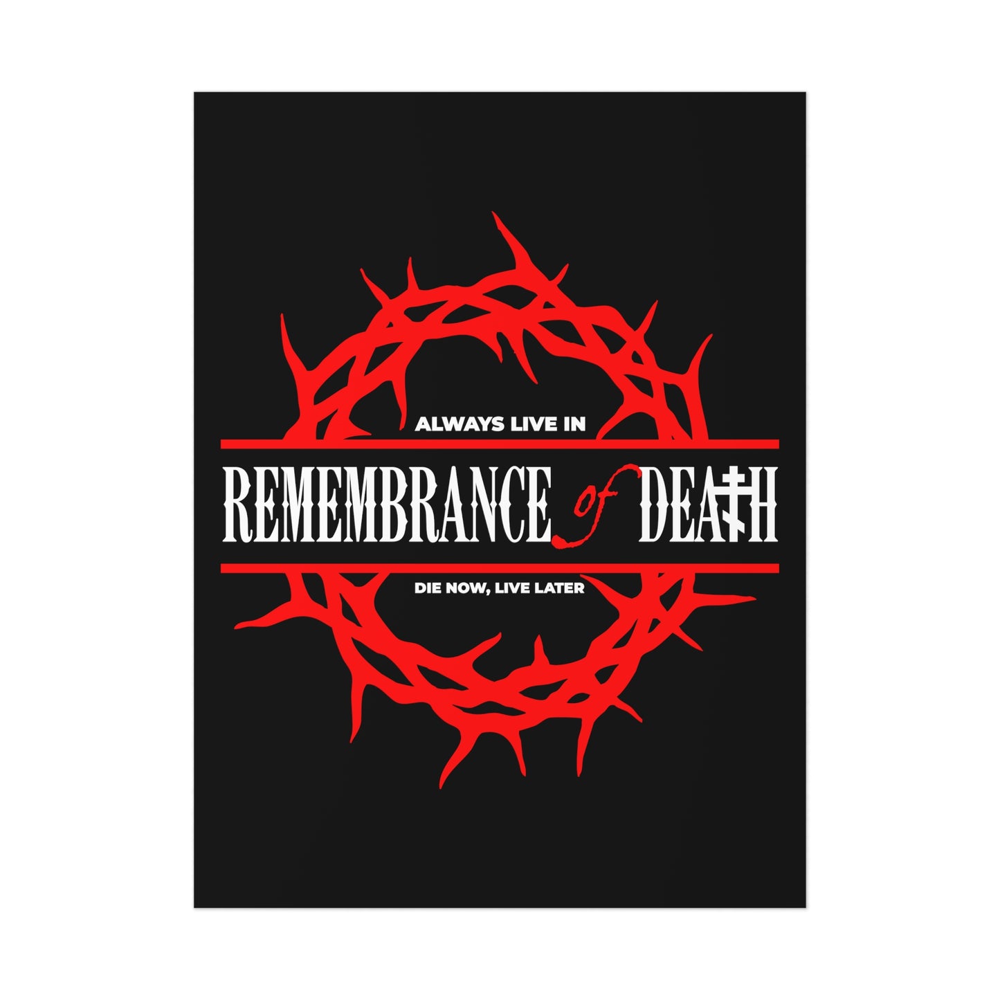 Always Live in Remembrance of Death No. 1 | Orthodox Christian Art Poster