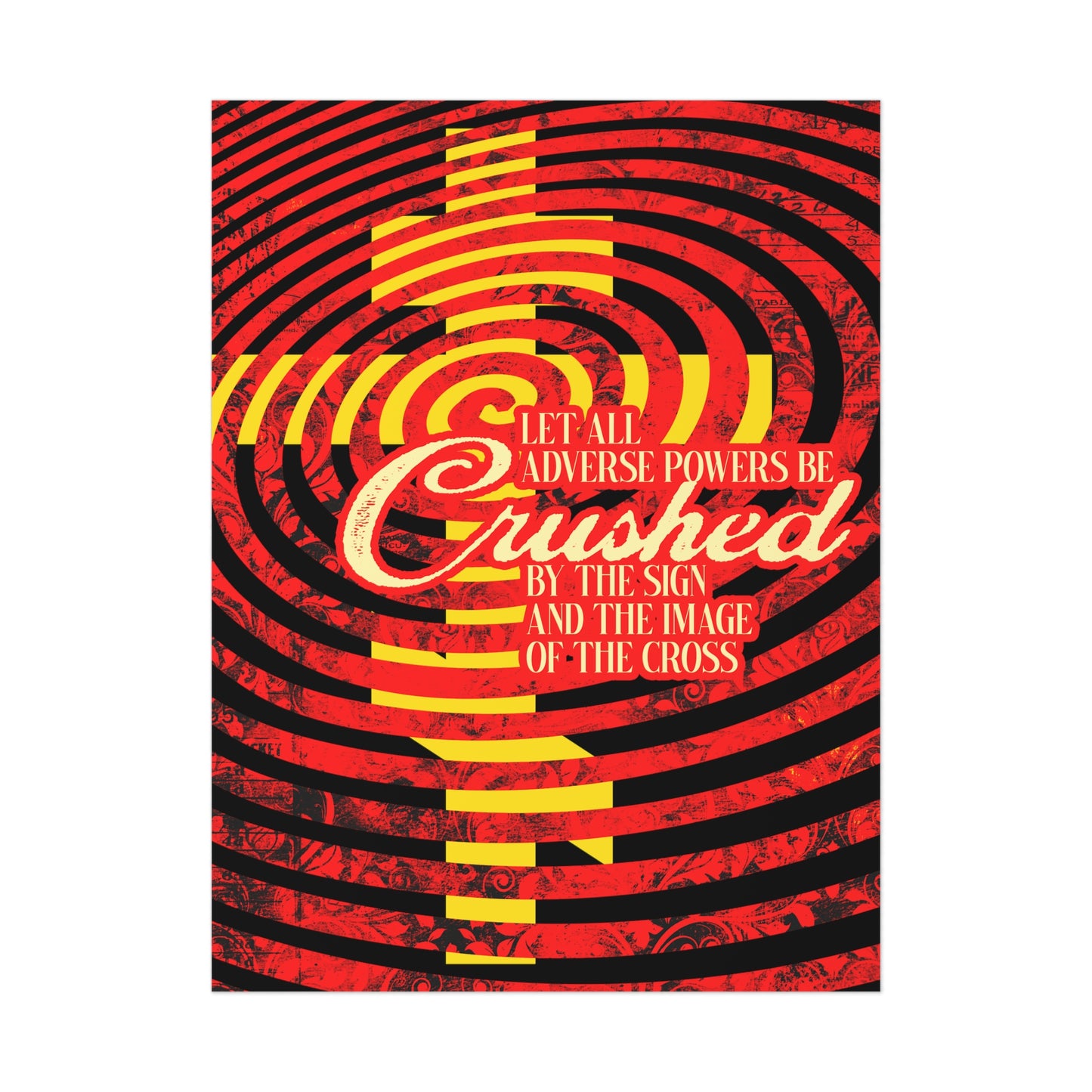 Let All Adverse Powers Be Crushed No. 2 | Orthodox Christian Art Poster