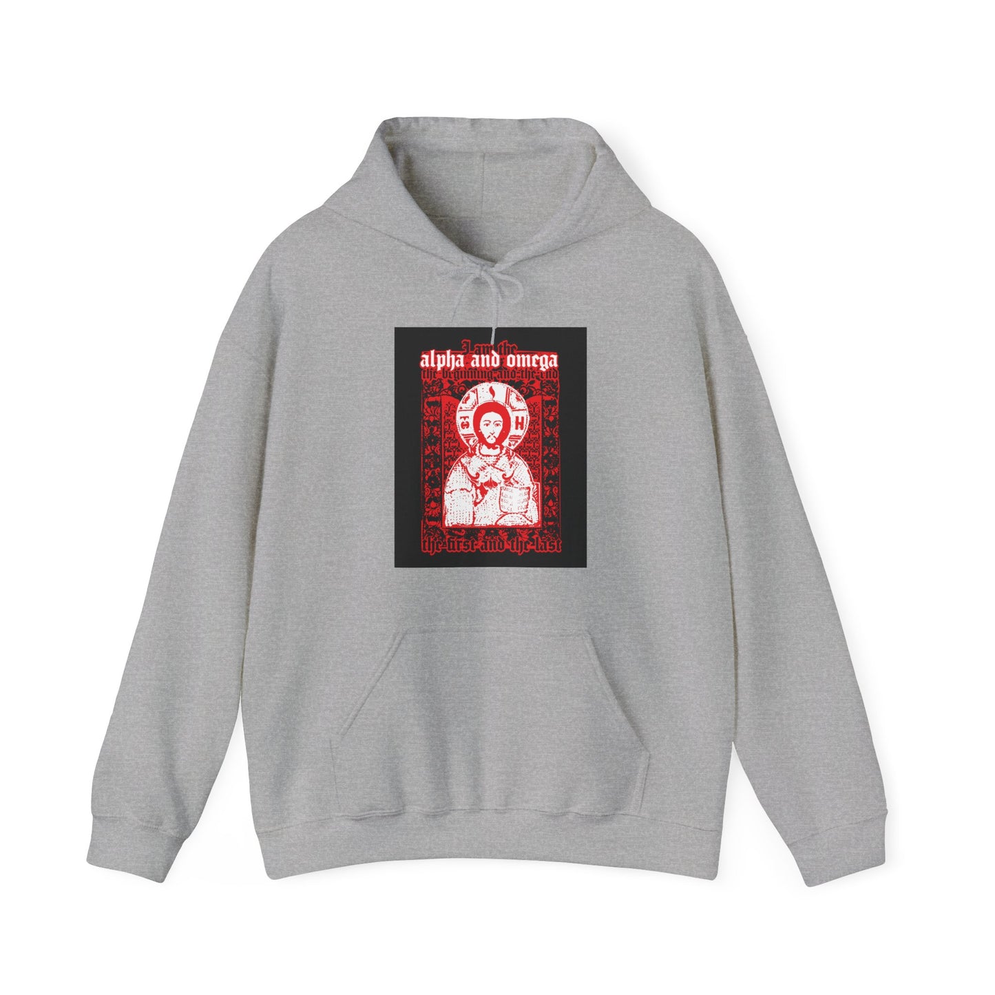 Christ Pantocrator IconoGraphik No. 2 (Alpha and Omega) | Orthodox Christian Hoodie