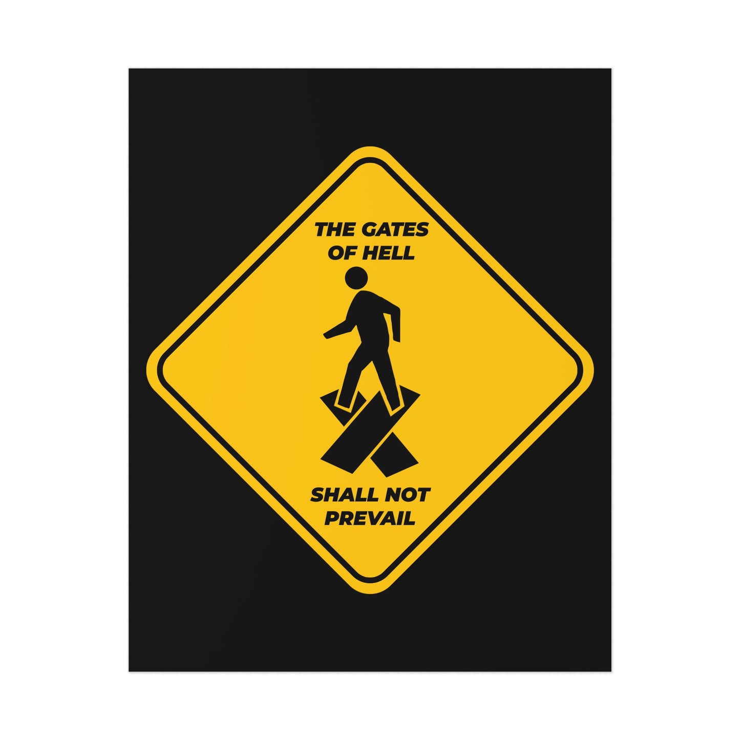 The Gates of Hell Shall Not Prevail No. 1 | Orthodox Christian Art Poster