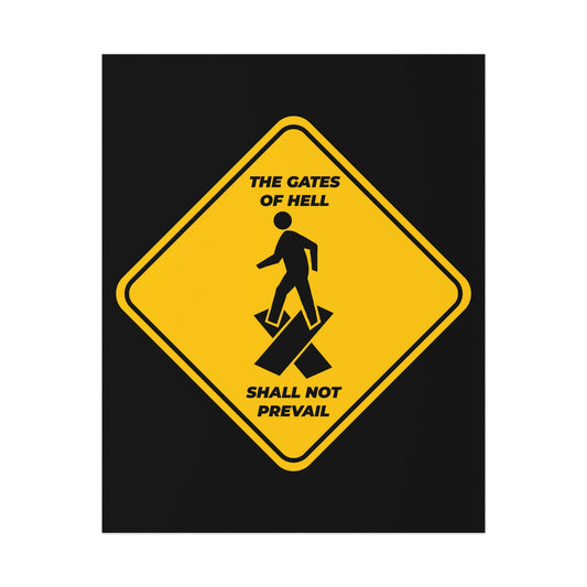 The Gates of Hell Shall Not Prevail No. 1 | Orthodox Christian Art Poster