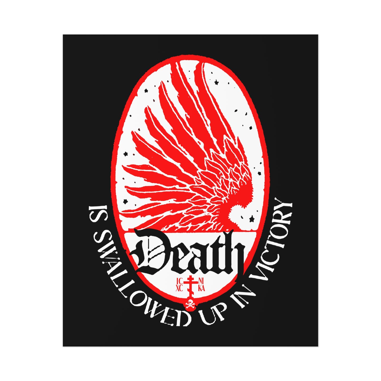 Death is Swallowed Up In Victory No. 3 (1 Cor 15:54) | Orthodox Christian Art Poster