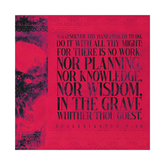 Whatsoever Thy Hand Findeth to Do No. 1 | Orthodox Christian Art Poster