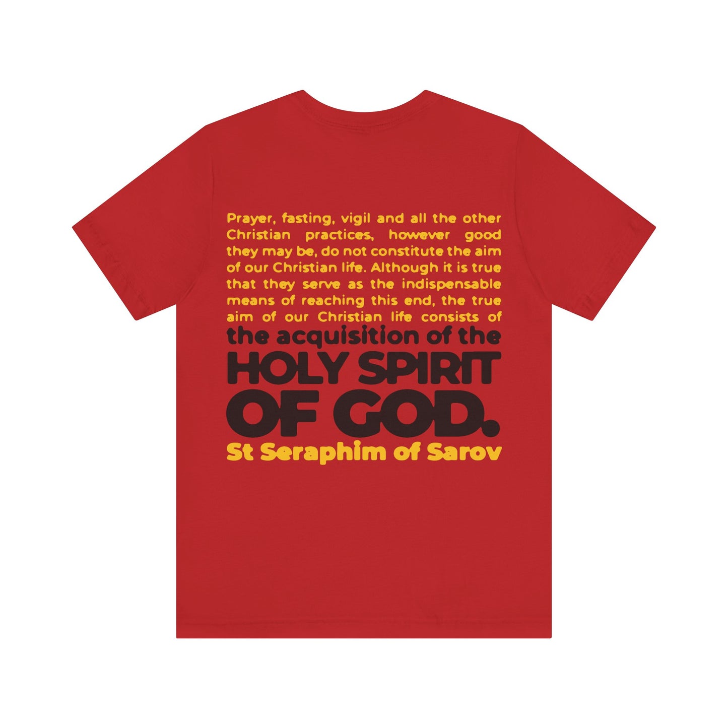Acquisition of the Holy Spirit (St Seraphim of Sarov) No. 1 | Orthodox Christian Double-Sided T-Shirt