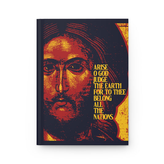 Arise, O God, Judge the Earth (Psalm 82/81) | Jesus Christ Russian Style IconoGraphic | Orthodox Christian Accessory | Hardcover Journal