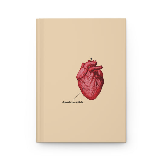 Remember You Will Die Retro Medical Textbook Heart Design No. 1 | Orthodox Christian Accessory | Hardcover Journal-Journal-Remembrance of Death