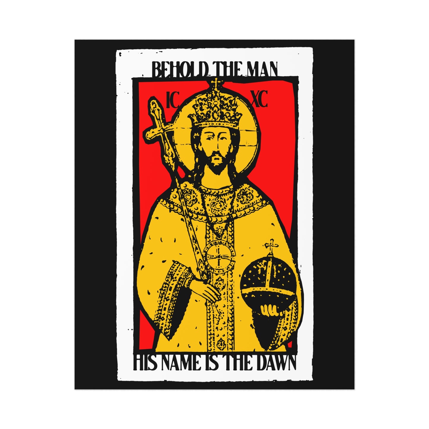 Behold the Man, His Name is the Dawn (Zechariah 6:12) No. 1 | Orthodox Christian Art Poster