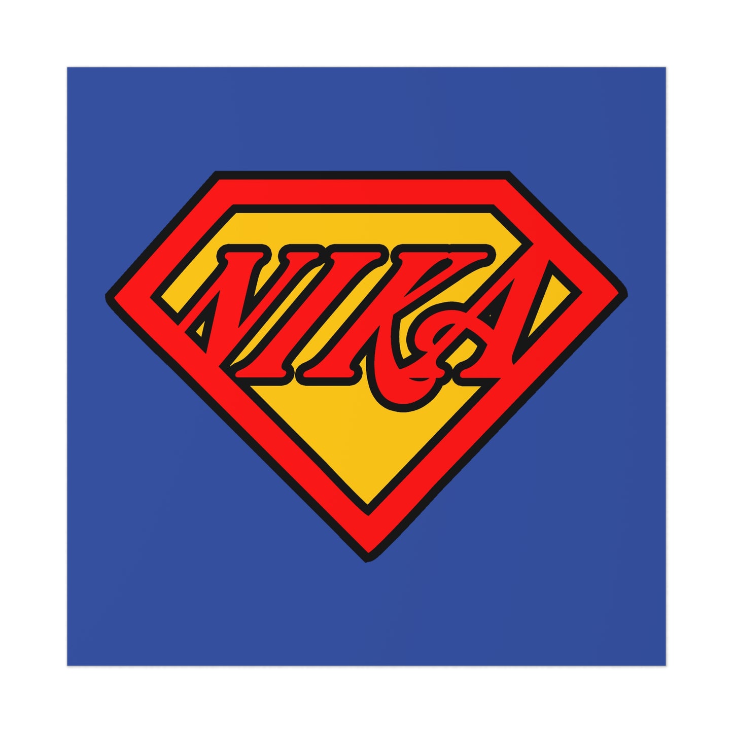 NIKA Superm@n Logo No. 1 | Orthodox Christian Art Poster