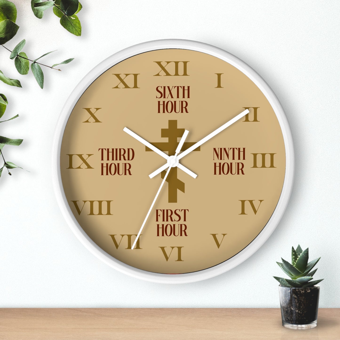 Liturgical Hours Wall Clock No. 2