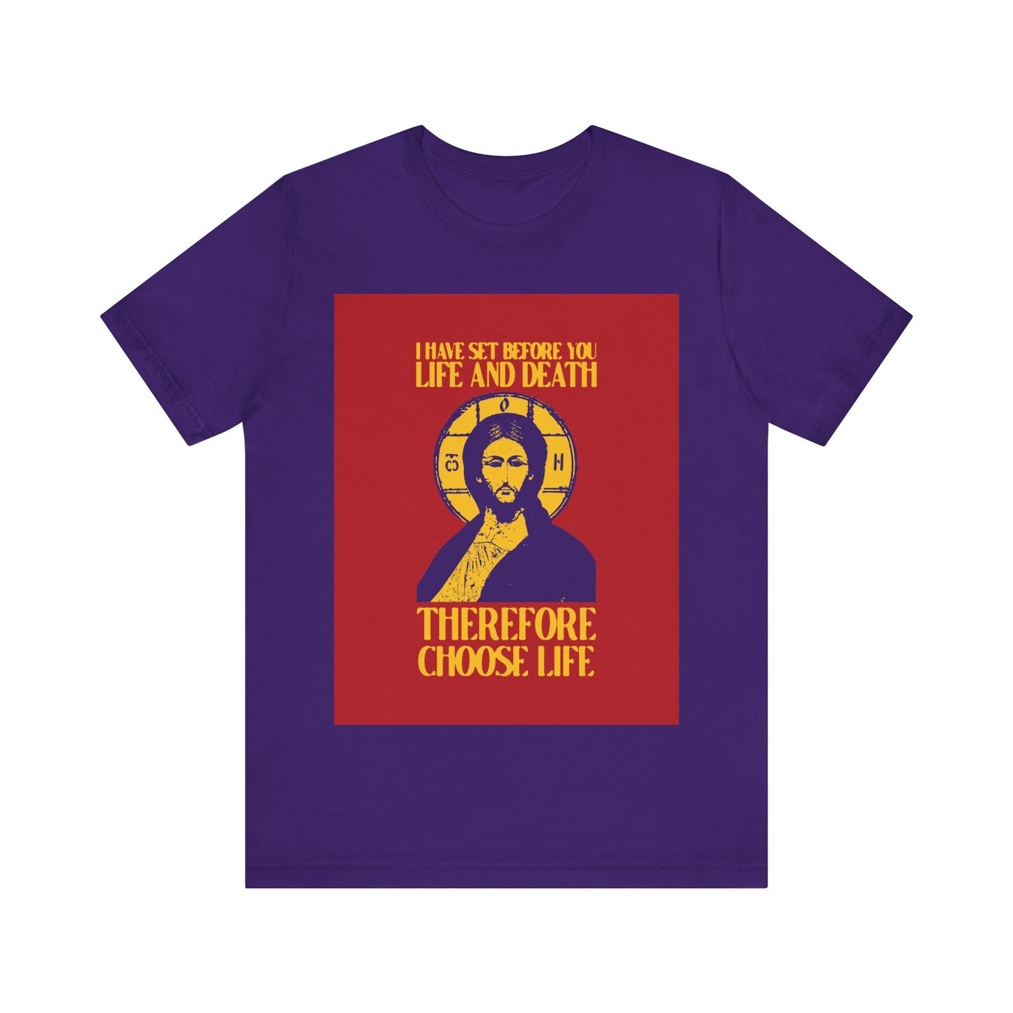 I Have Set Before You Life and Death (Deut. 30:11-20) Red Design No. 1 | Orthodox Christian T-Shirt