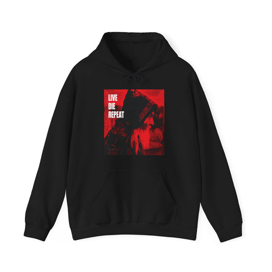 Live Die Repeat (Featuring "Monk" Artwork by Mikhail Nesterov)  No. 1 | Orthodox Christian Hoodie / Hooded Sweatshirt