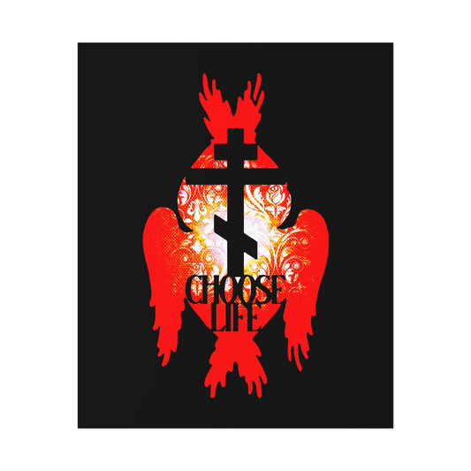 Choose Life No. 2 (Angel Wings) | Orthodox Christian Art Poster