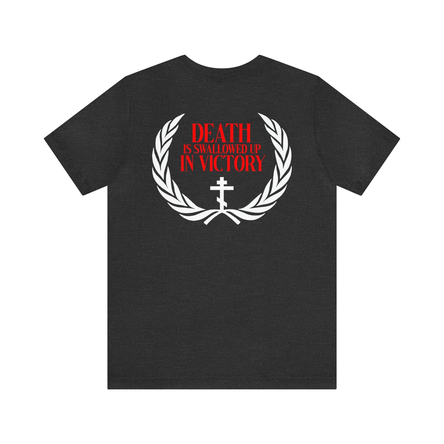 Archangel Michael of the Apocalypse / Death is Swallowed Up In Victory | Orthodox Christian Double-Sided T-Shirt