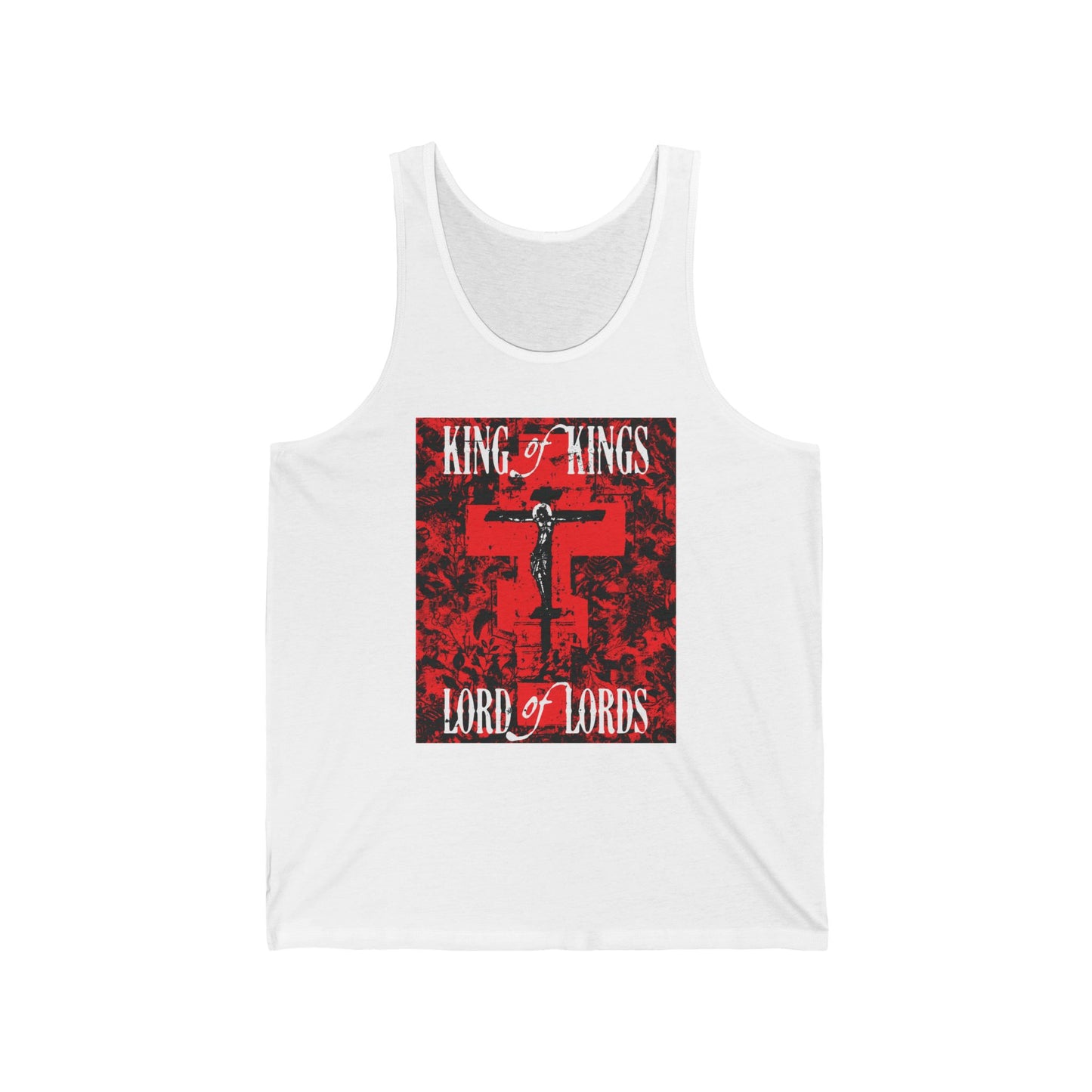 King of Kings, Lord of Lords (Jesus Christ Crucifix IconoGraphic) No. 1 | Orthodox Christian Tank Top