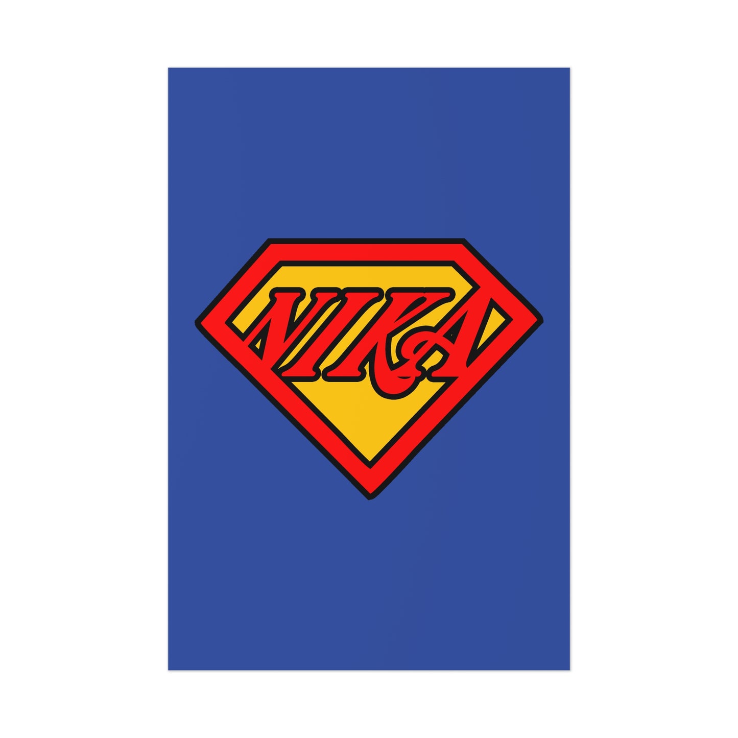 NIKA Superm@n Logo No. 1 | Orthodox Christian Art Poster