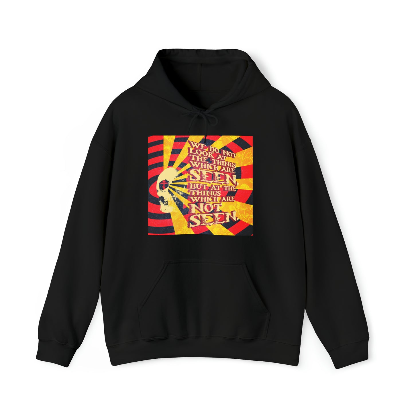 We Do Not Look at the Things Which Are Seen No. 2 (Giallo Movie Poster Style) | Orthodox Christian Hoodie / Hooded Sweatshirt