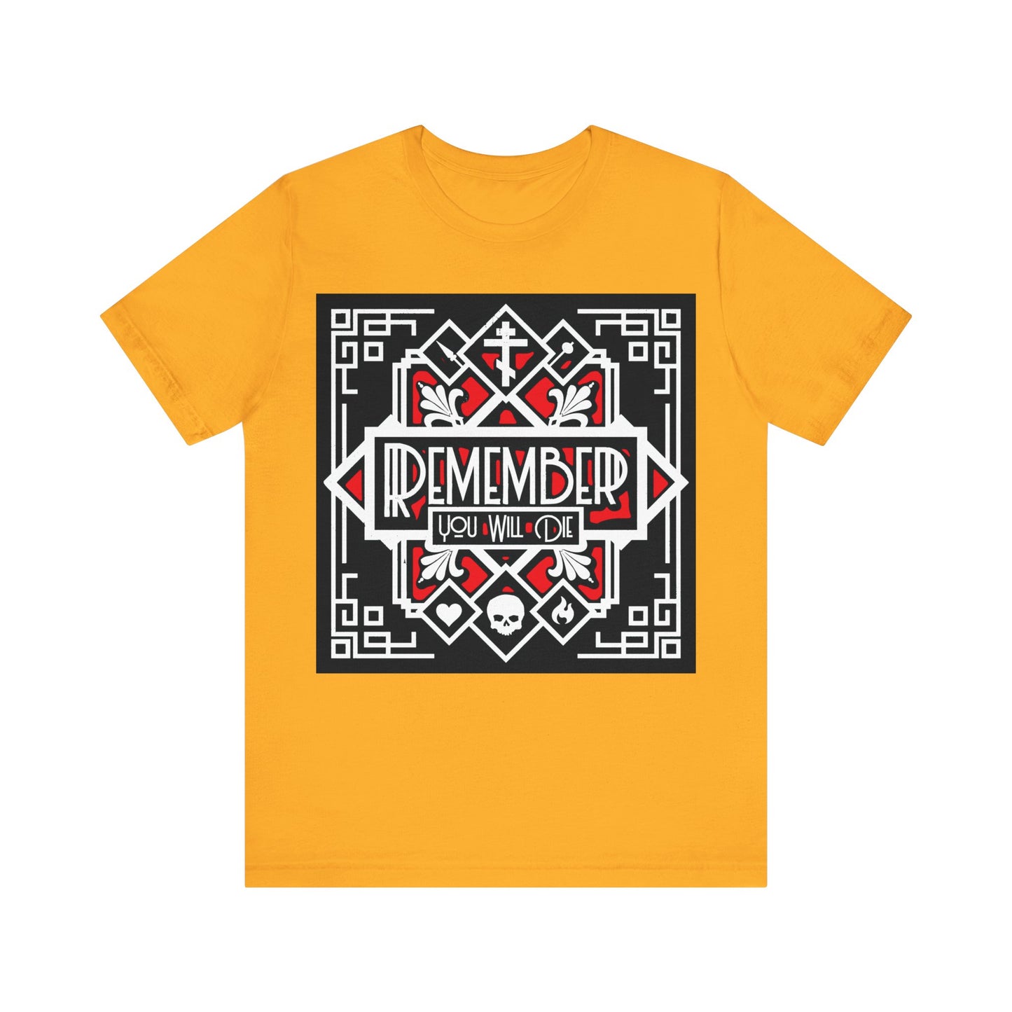 Remember You Will Die: Art Deco Design No.3 | Orthodox Christian T-Shirt