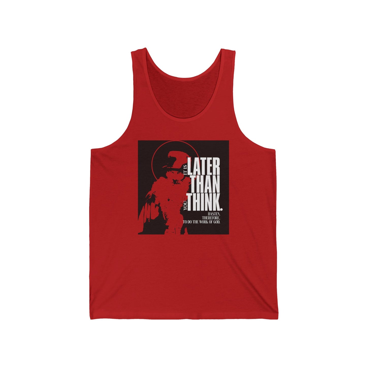 It's Later Than You Think (Fr Seraphim Rose) No. 12 | Orthodox Christian Jersey Tank Top / Sleeveless Shirt