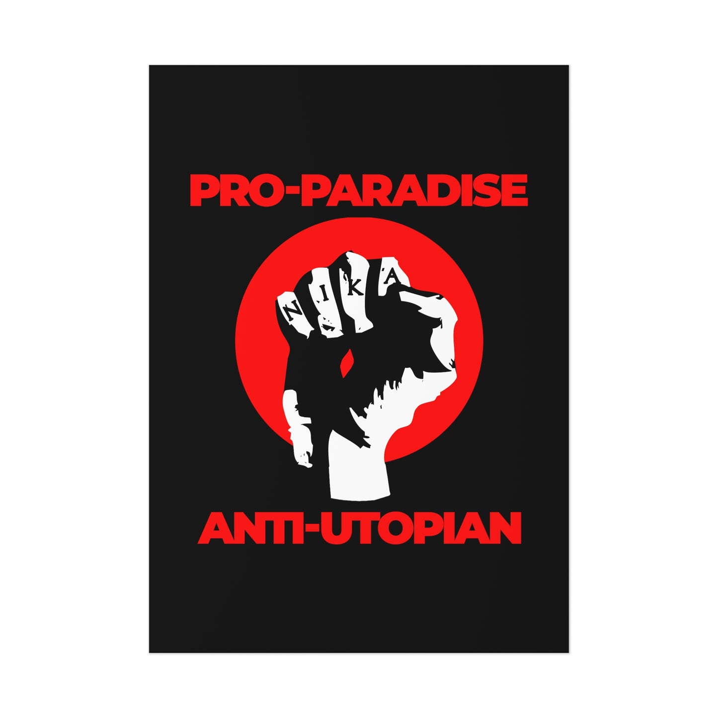 Pro-Paradise Anti-Utopian No. 1 | Orthodox Christian Art Poster