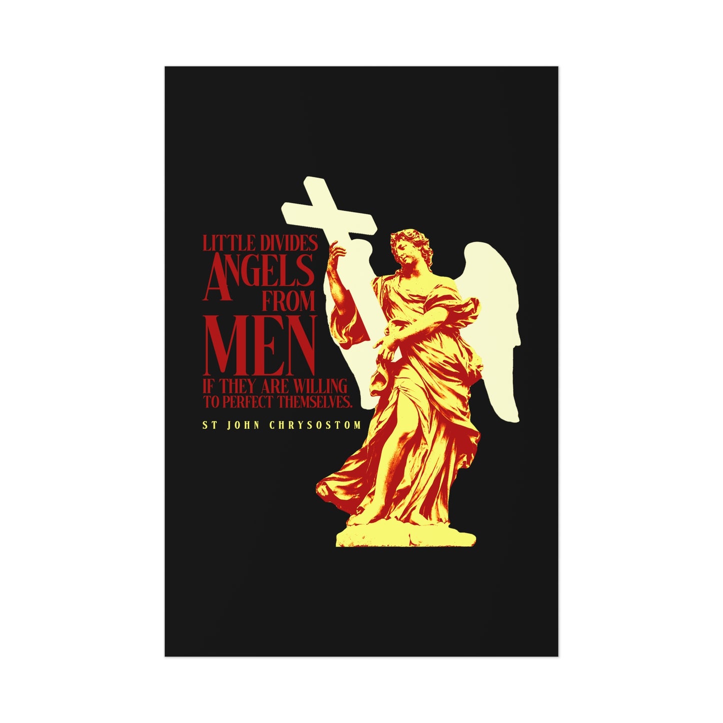 Little Divides Angels from Men No. 1 | Orthodox Christian Art Poster