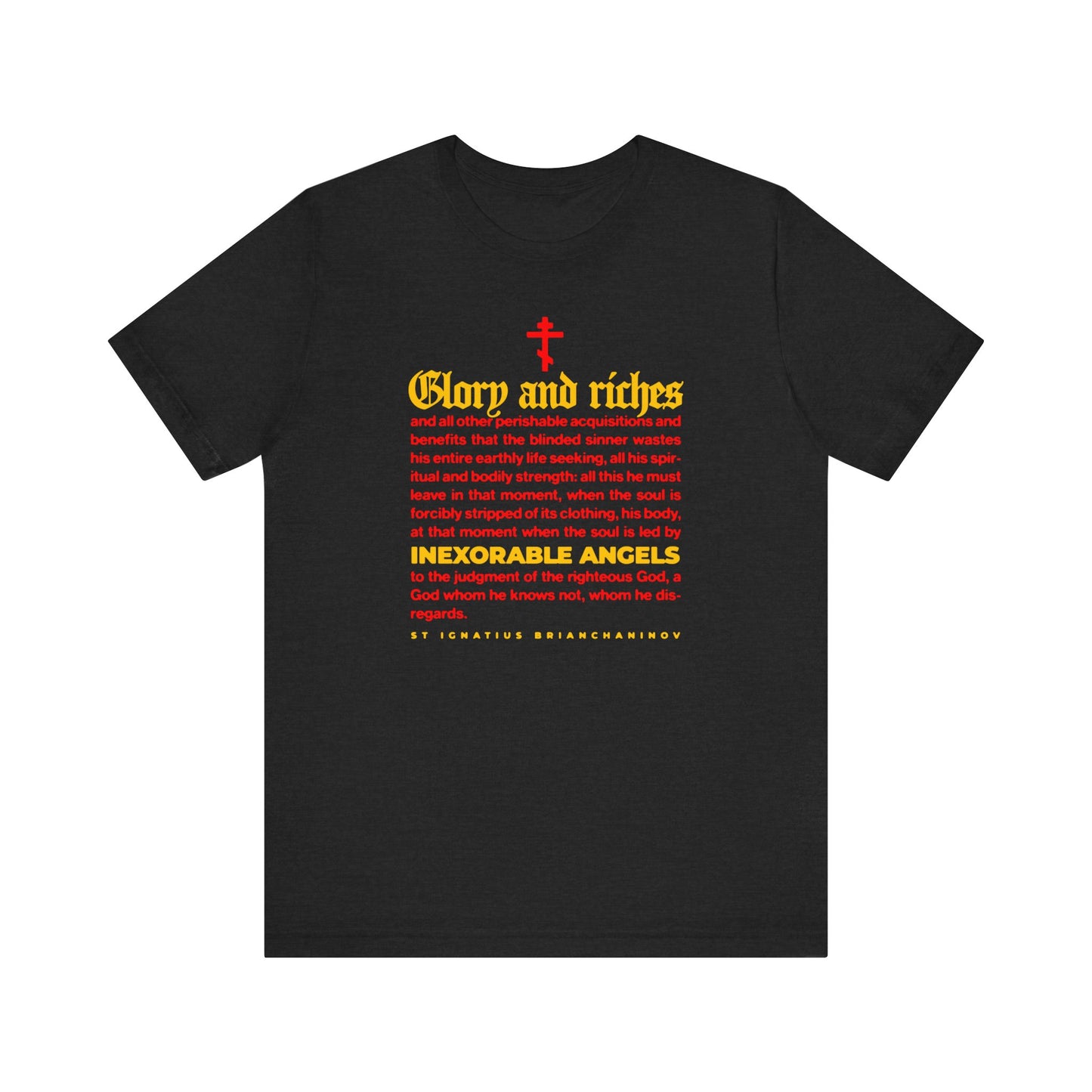 Inexorable Angels (St Ignatius Brianchaninov) No. 1 | Orthodox Christian T-Shirt