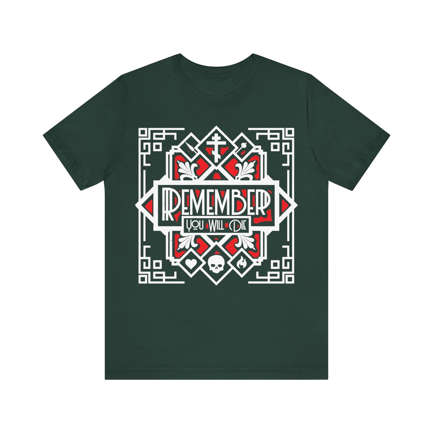 Remember You Will Die: Art Deco Design No.3 | Orthodox Christian T-Shirt